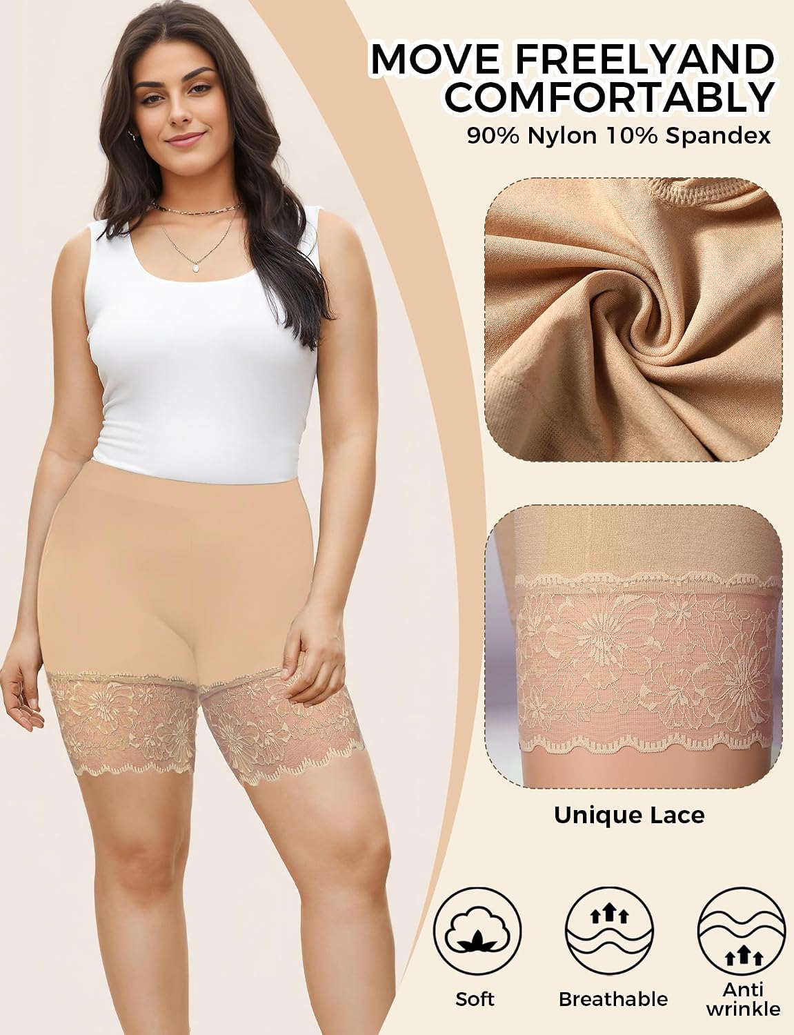 ZENUTA Lace Slip Shorts for Women — image 4