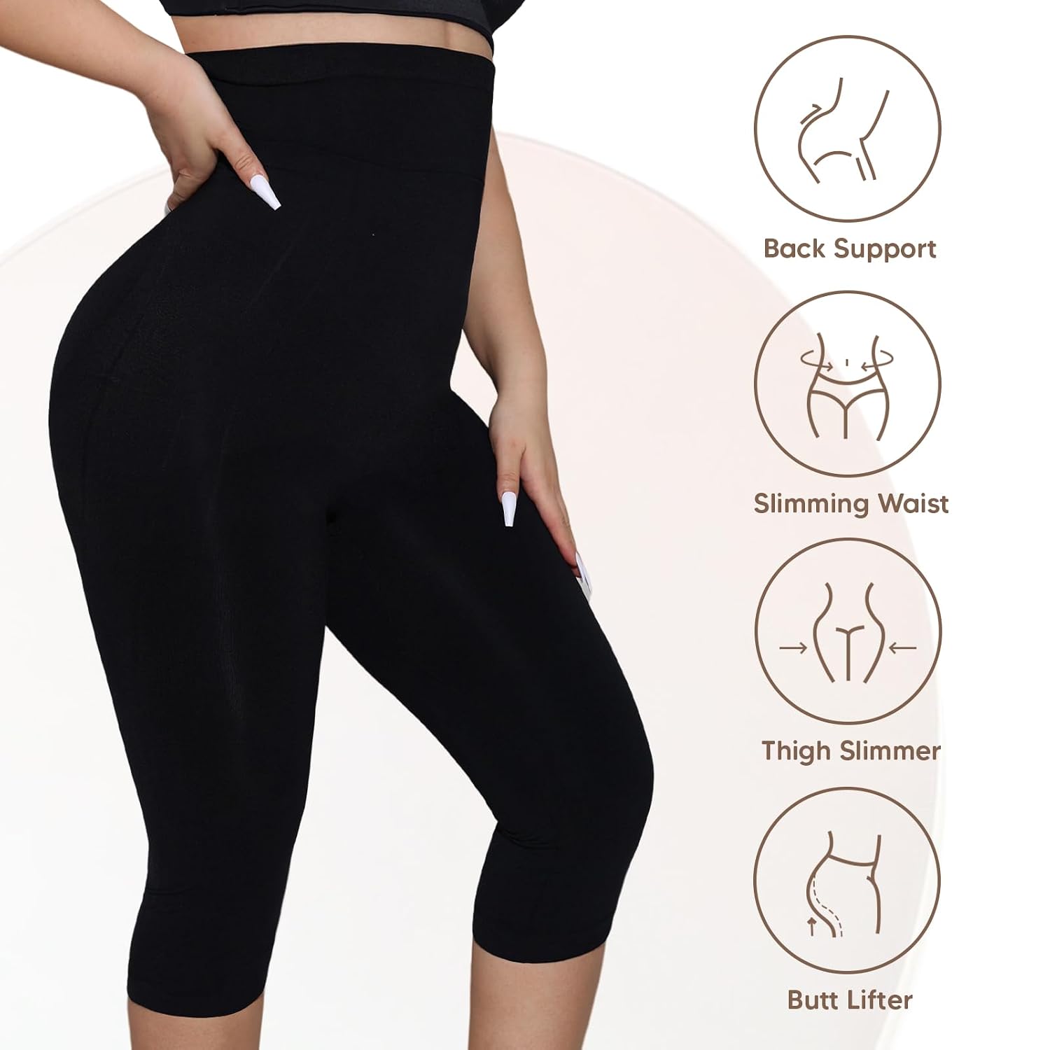 Takusun High Waisted Capri Shaper Leggings — image 3
