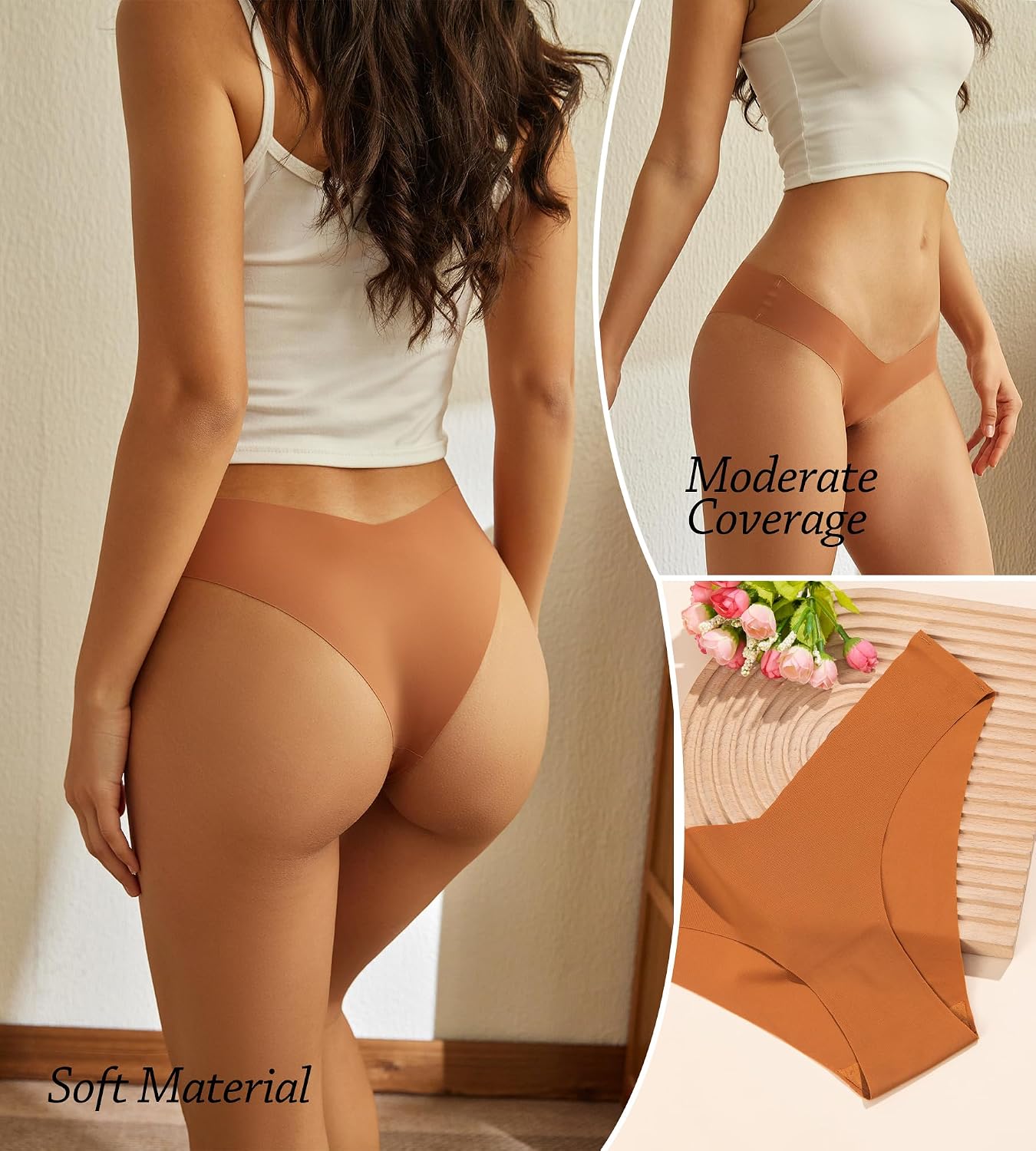 Beafulrab Seamless Bikini Panties 6-Pack — image 2