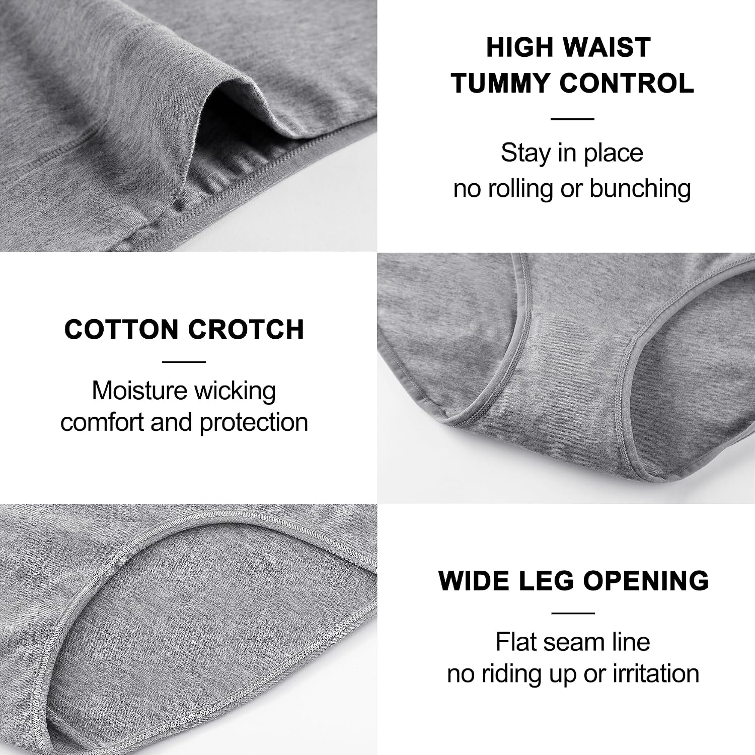 IROCUE High Waisted Cotton Postpartum Panties Multipack — image 6