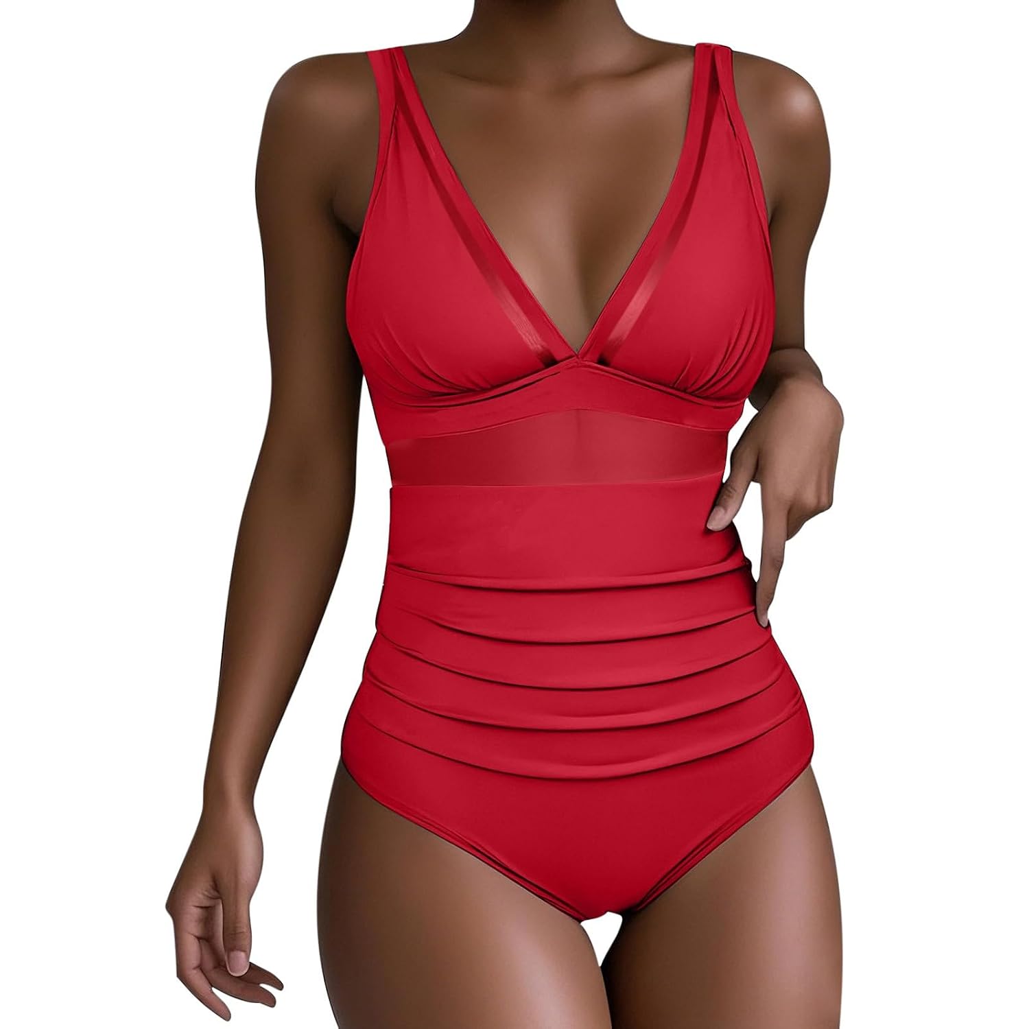 Women's Ruched Tummy Control Monokini — image 5