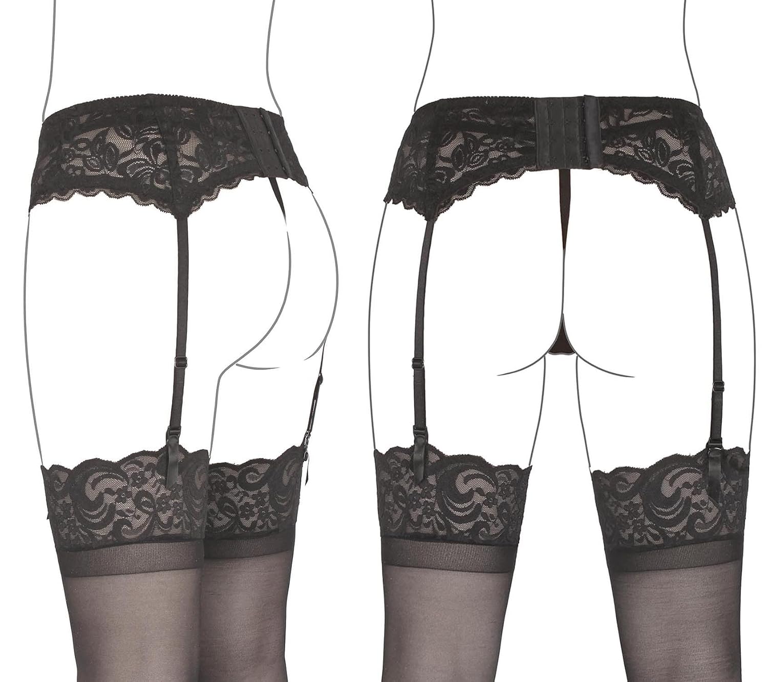 GARGALA Lace Garter Belt for Stockings — image 5