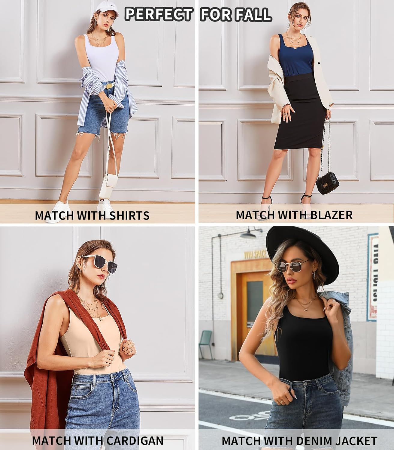 V FOR CITY Cotton Cami with Built-in Bra — image 7