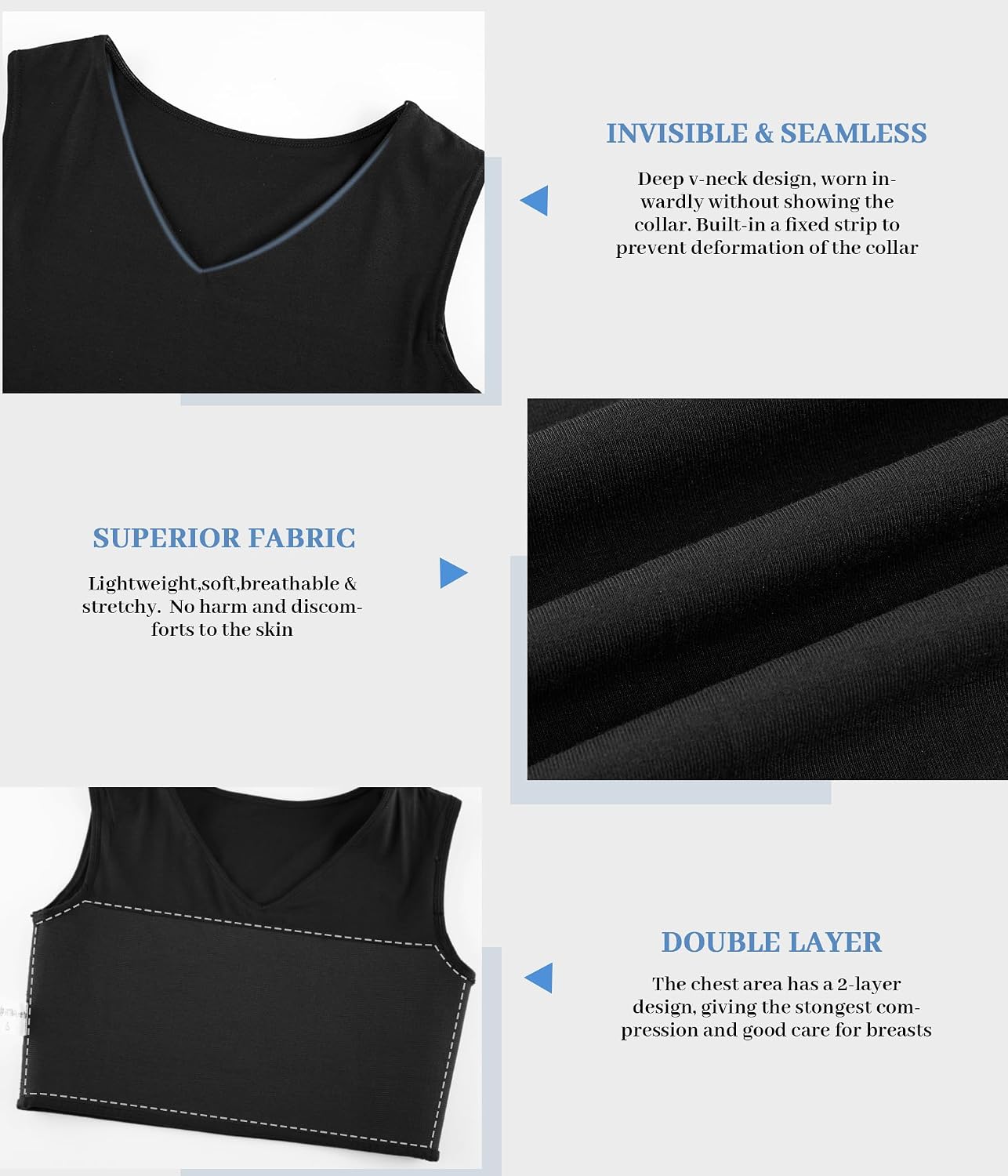 Rolewpy Chest Binder Tank Top for Transgender — image 6