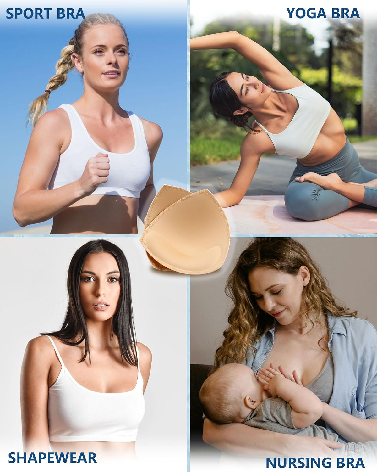 KSang Waterproof Push Up Bra Pads Inserts — image 7