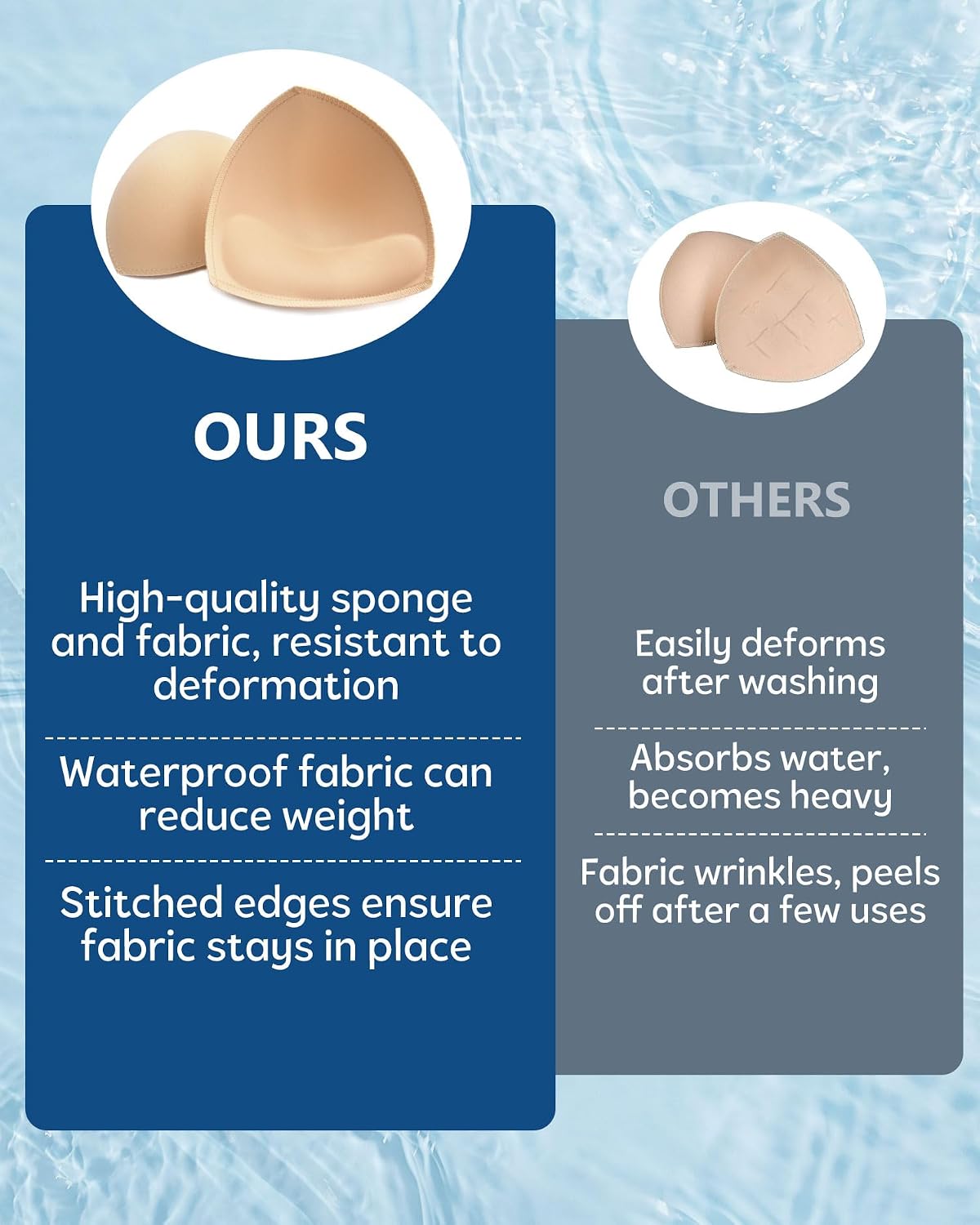 KSang Waterproof Push Up Bra Pads Inserts — image 8