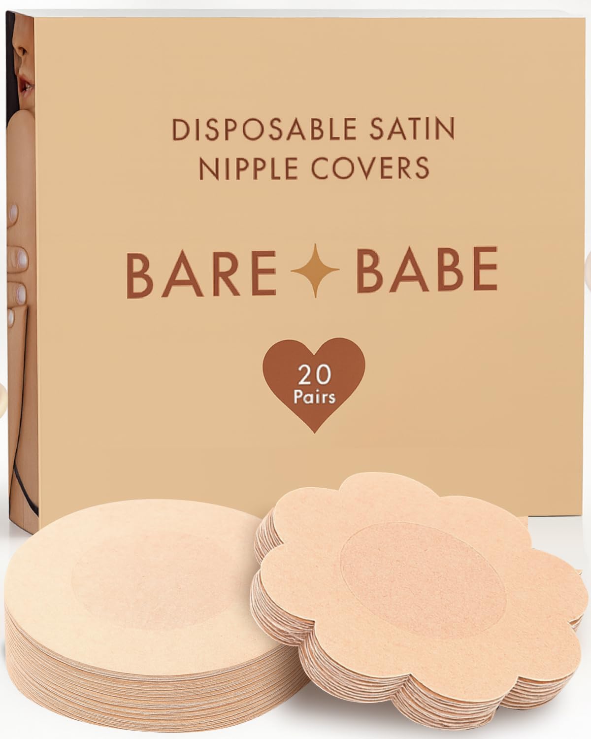 Bare Babe Satin Nipple Pasties for Women