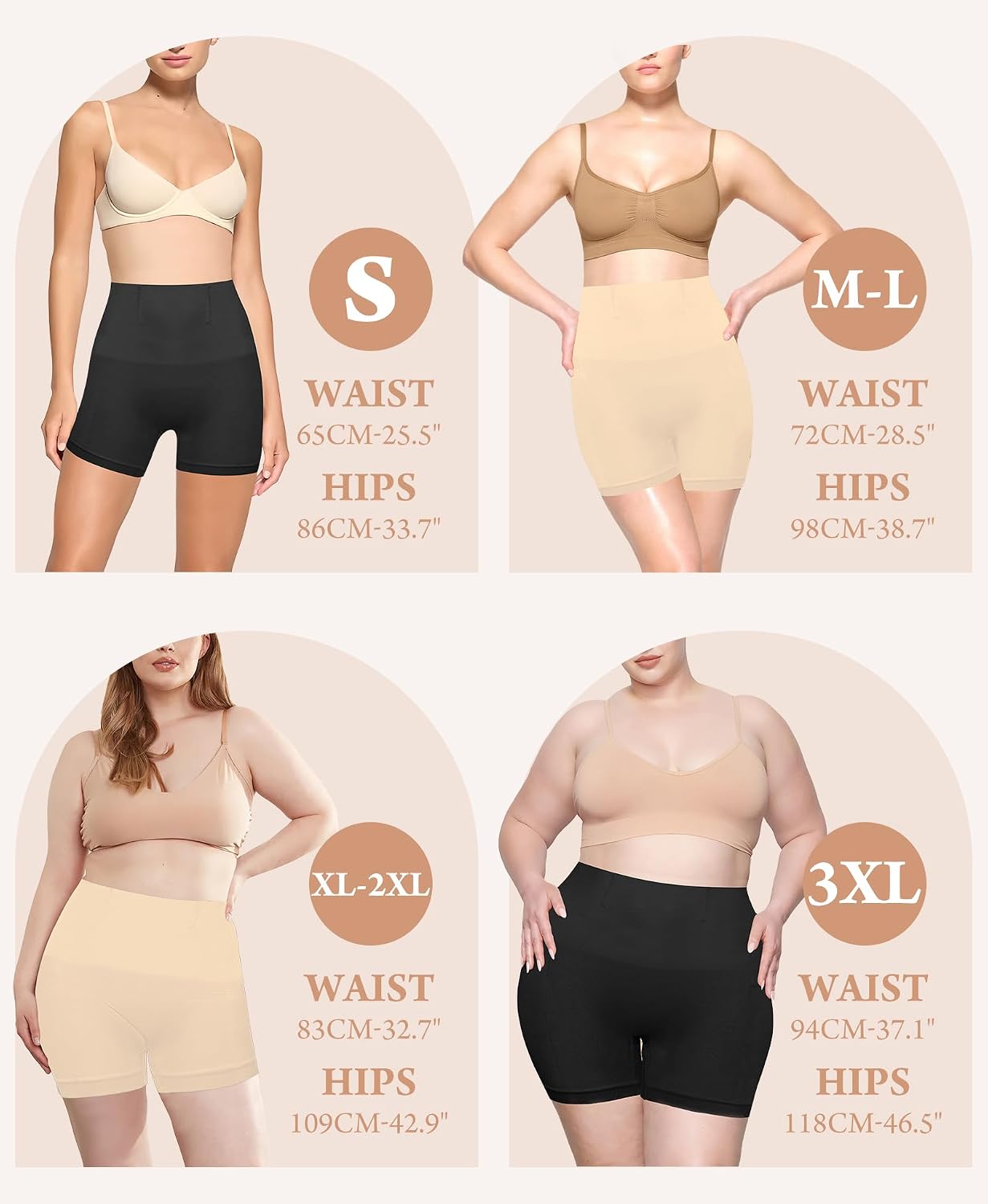 ZENUTA High Waisted Shapewear Shorts with Boning — image 4
