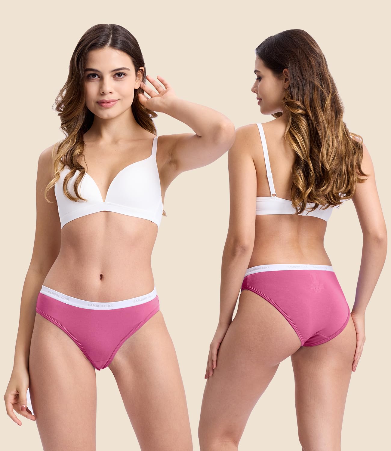 BAMBOO COOL Women's Soft Bikini Panties 5-Pack — image 2
