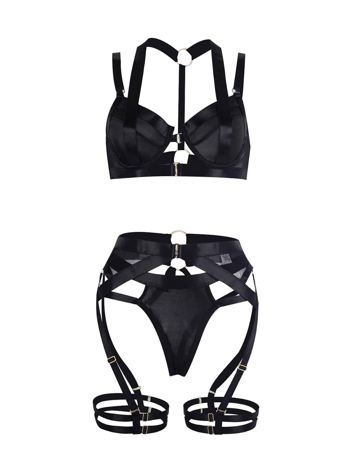 Lilosy 3-Piece Strappy Lingerie Set for Women — image 4