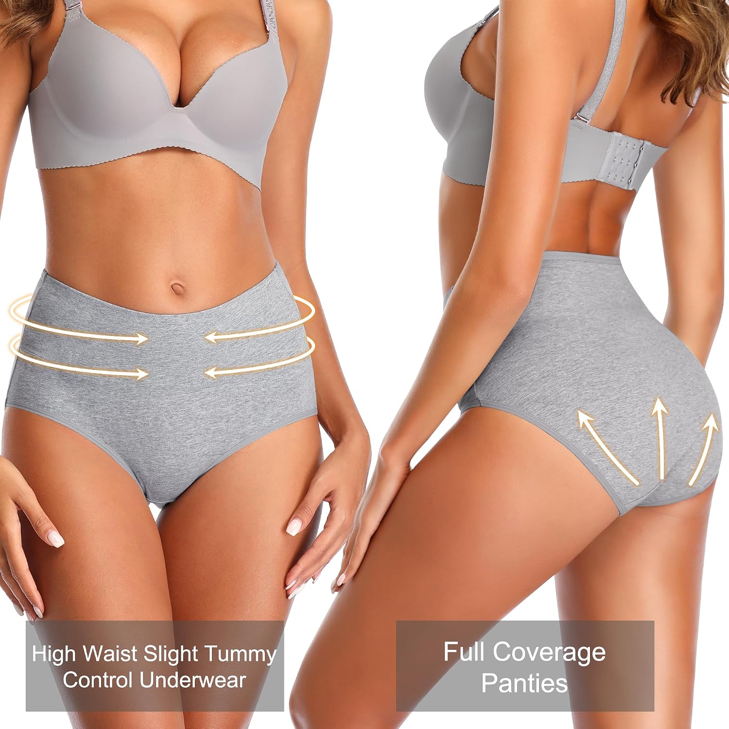 IROCUE High Waisted Postpartum Cotton Panties Multipack — image 4