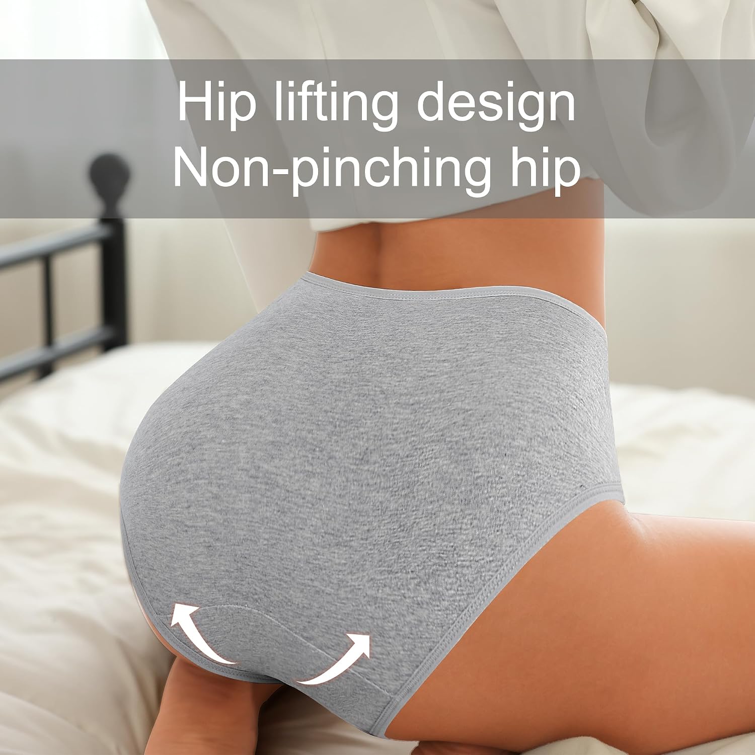 IROCUE High Waisted Postpartum Cotton Panties Multipack — image 5