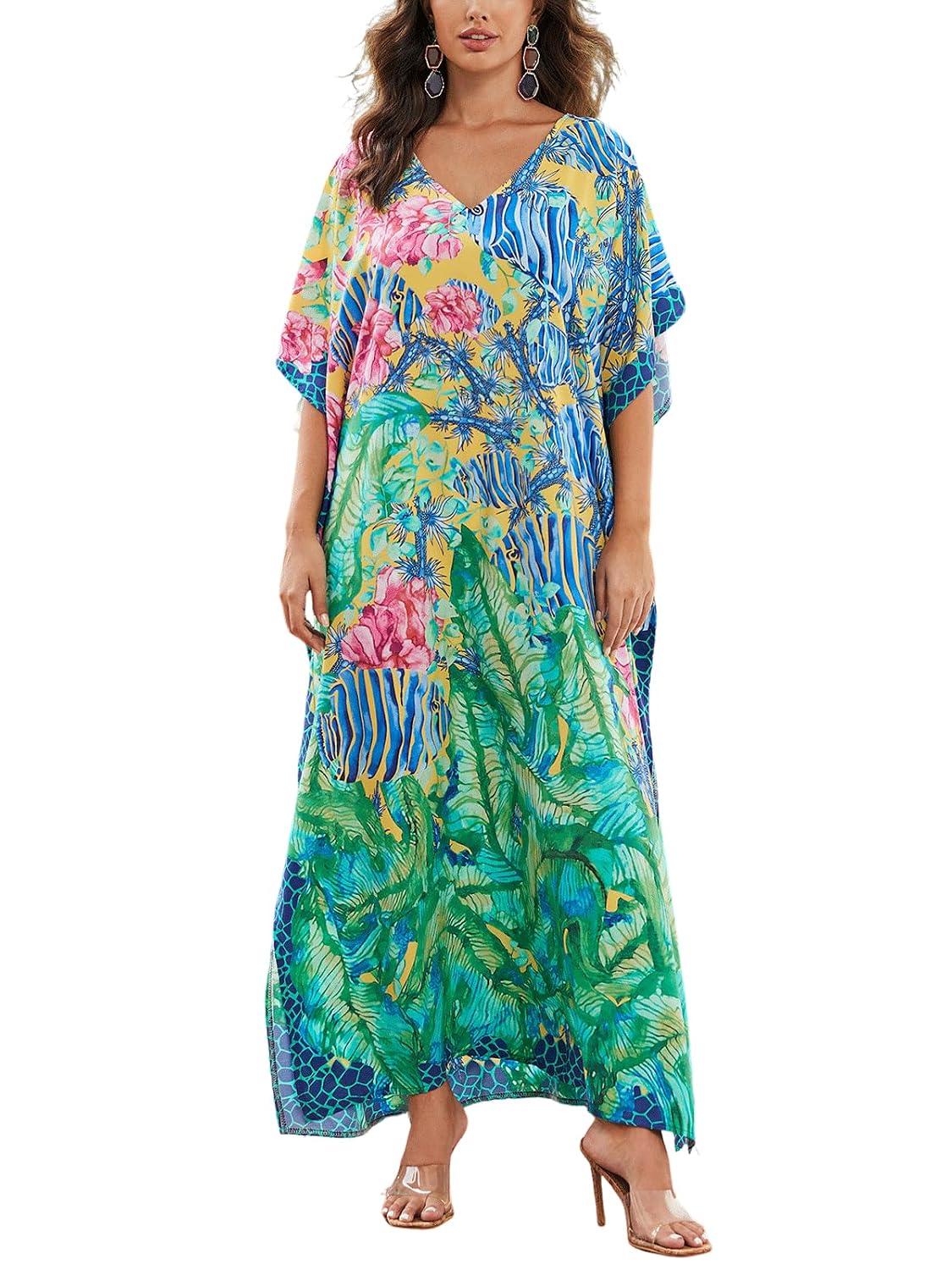 IMAGEKOPE Women's Plus Size Kaftan Cover Up — image 9