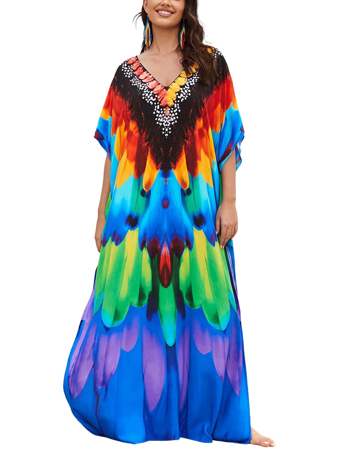 IMAGEKOPE Women's Plus Size Kaftan Cover Up — image 12