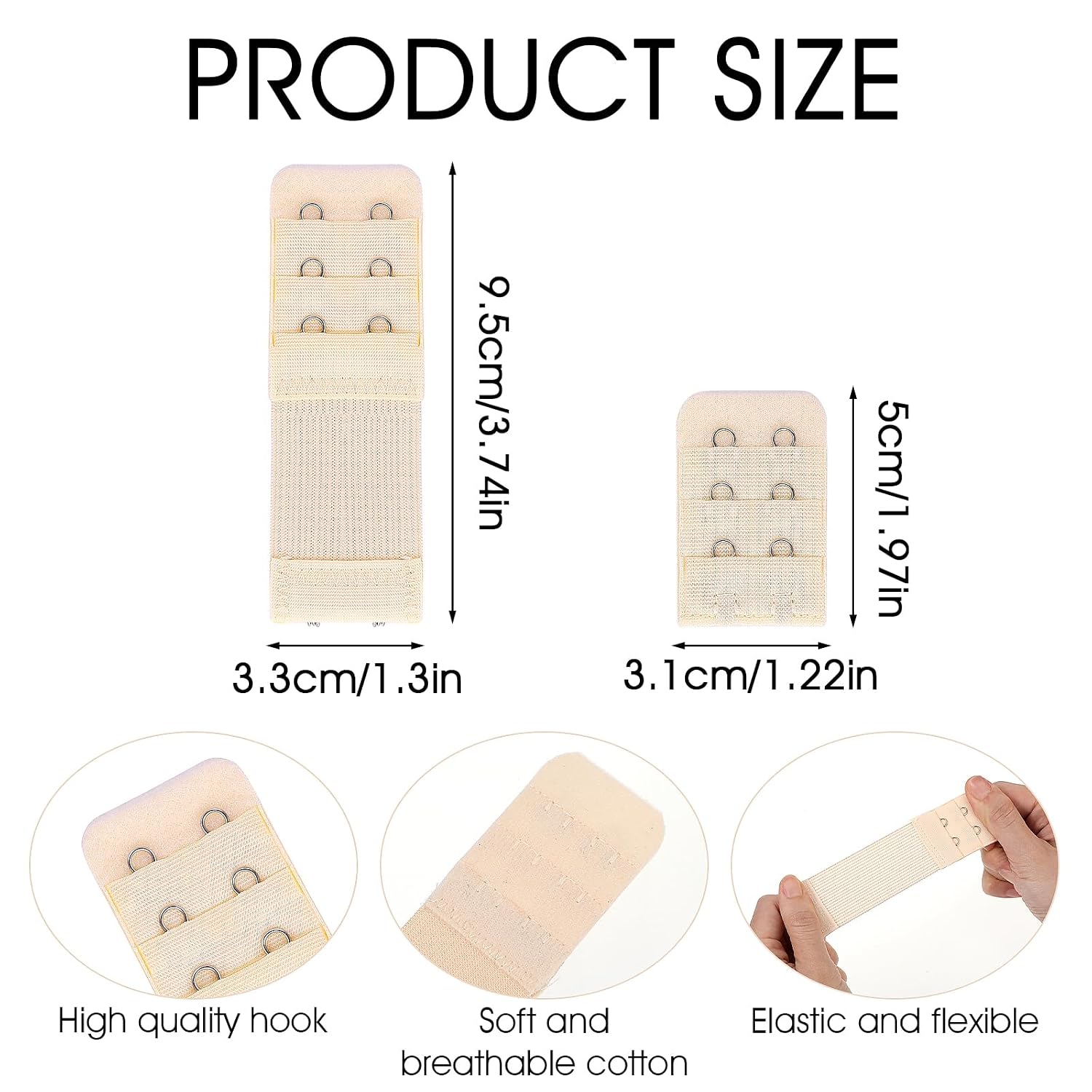 Ouligay 2 Hook Elastic Bra Extender — image 3