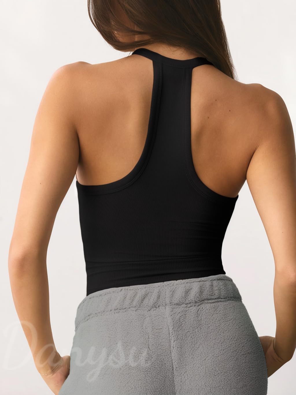 Danysu V Neck Racerback Padded Cami Top — image 2