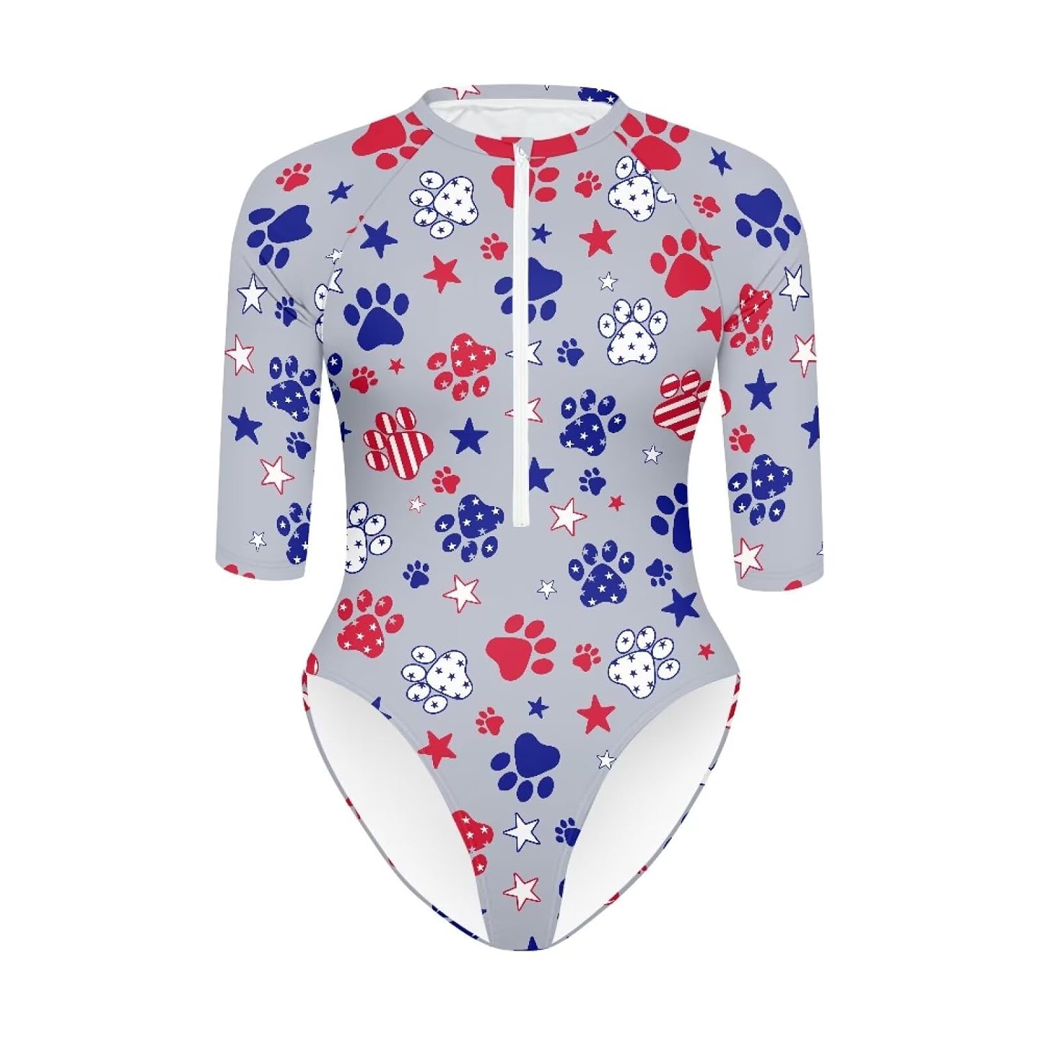 NRBEAWD Women's V-Neck Zip Front Rash Guard — image 9