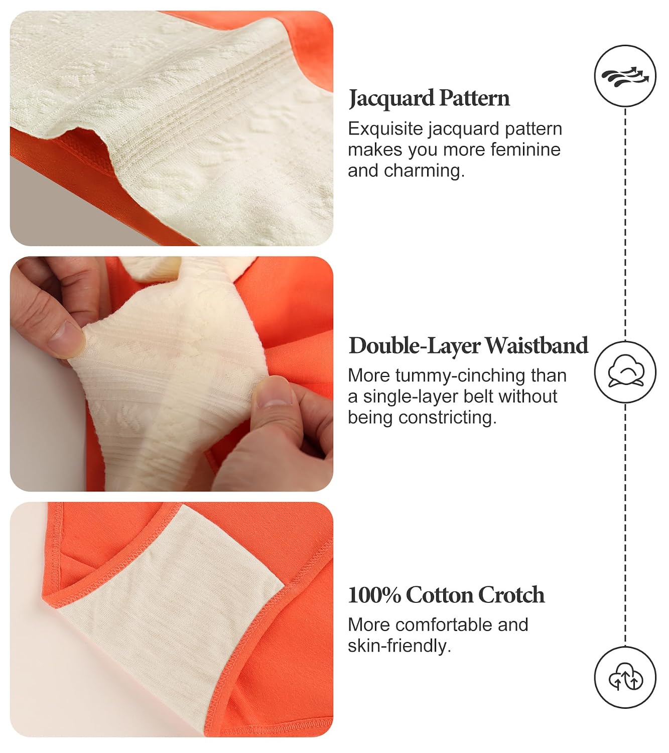 MIOTAN High Waisted Tummy Control Panties 5 Pack — image 4