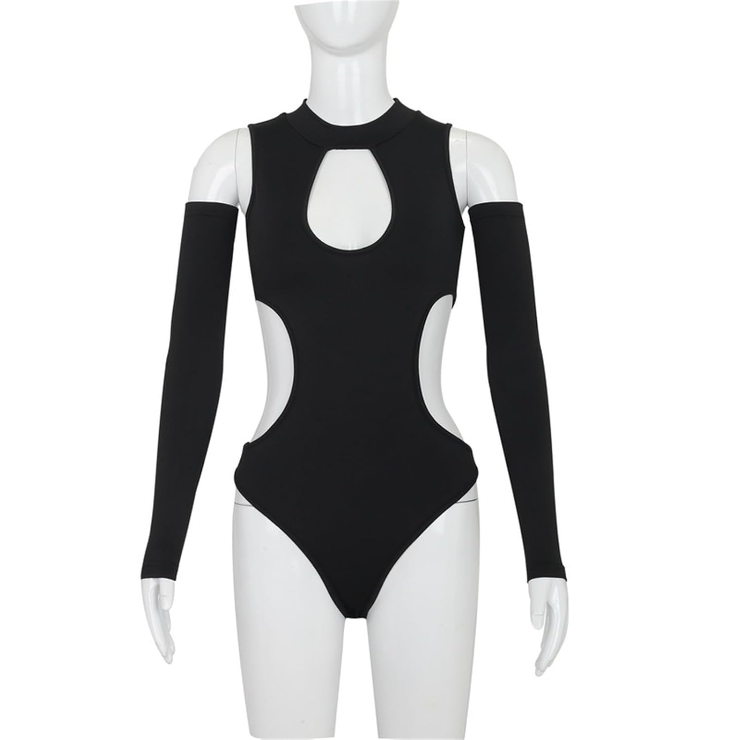 SEXYTINE Y2K Hollow Out Long Sleeve Bodysuit — image 5