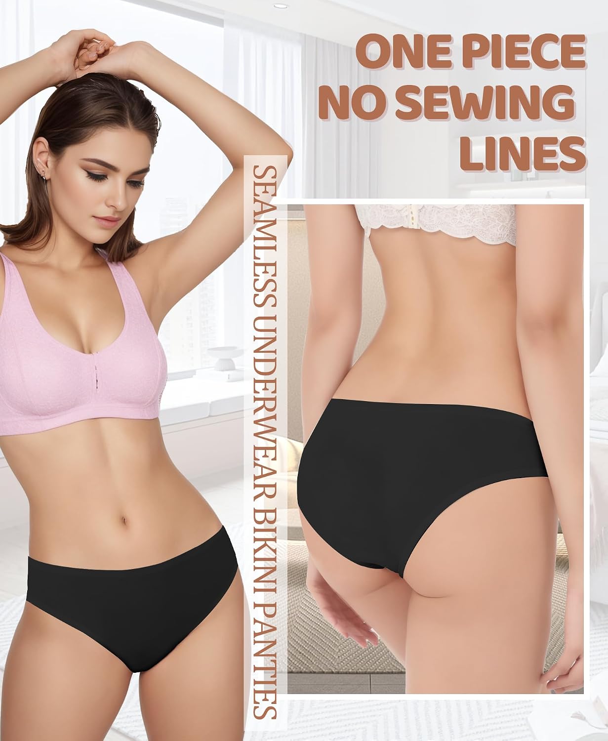 ZENUTA 4-6 Pack Seamless Invisible Bikini Panties — image 2