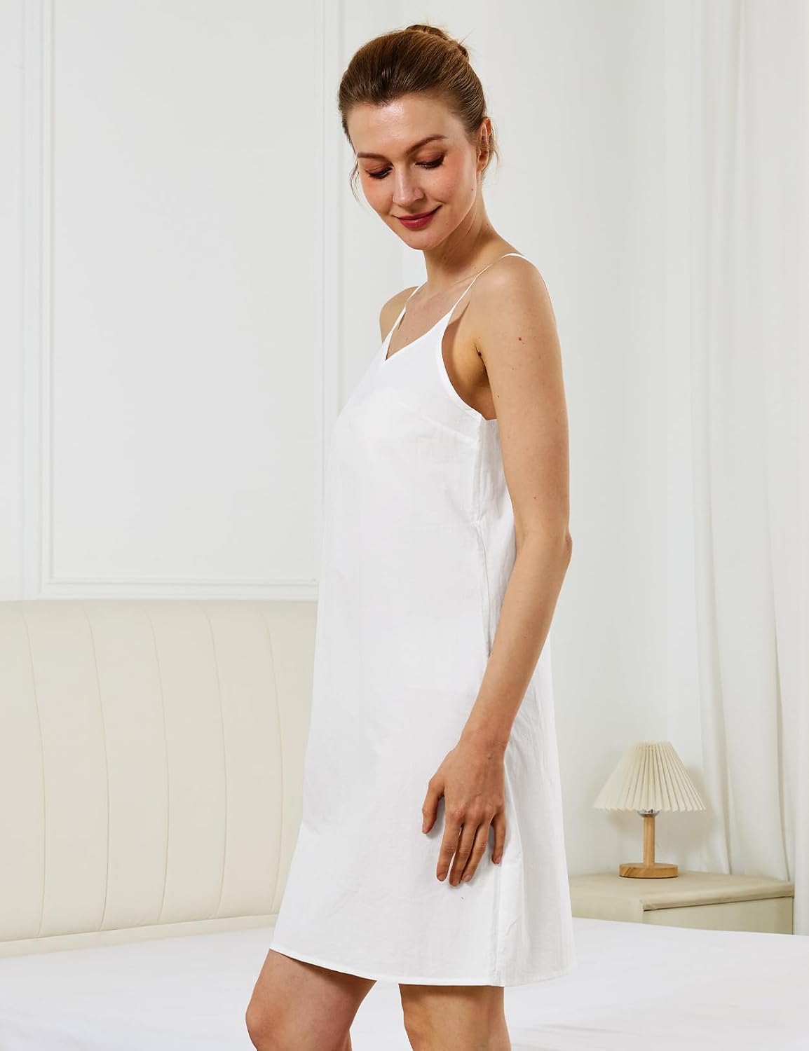 BEAUZSUZSANA Cotton Adjustable Slip Dress — image 3