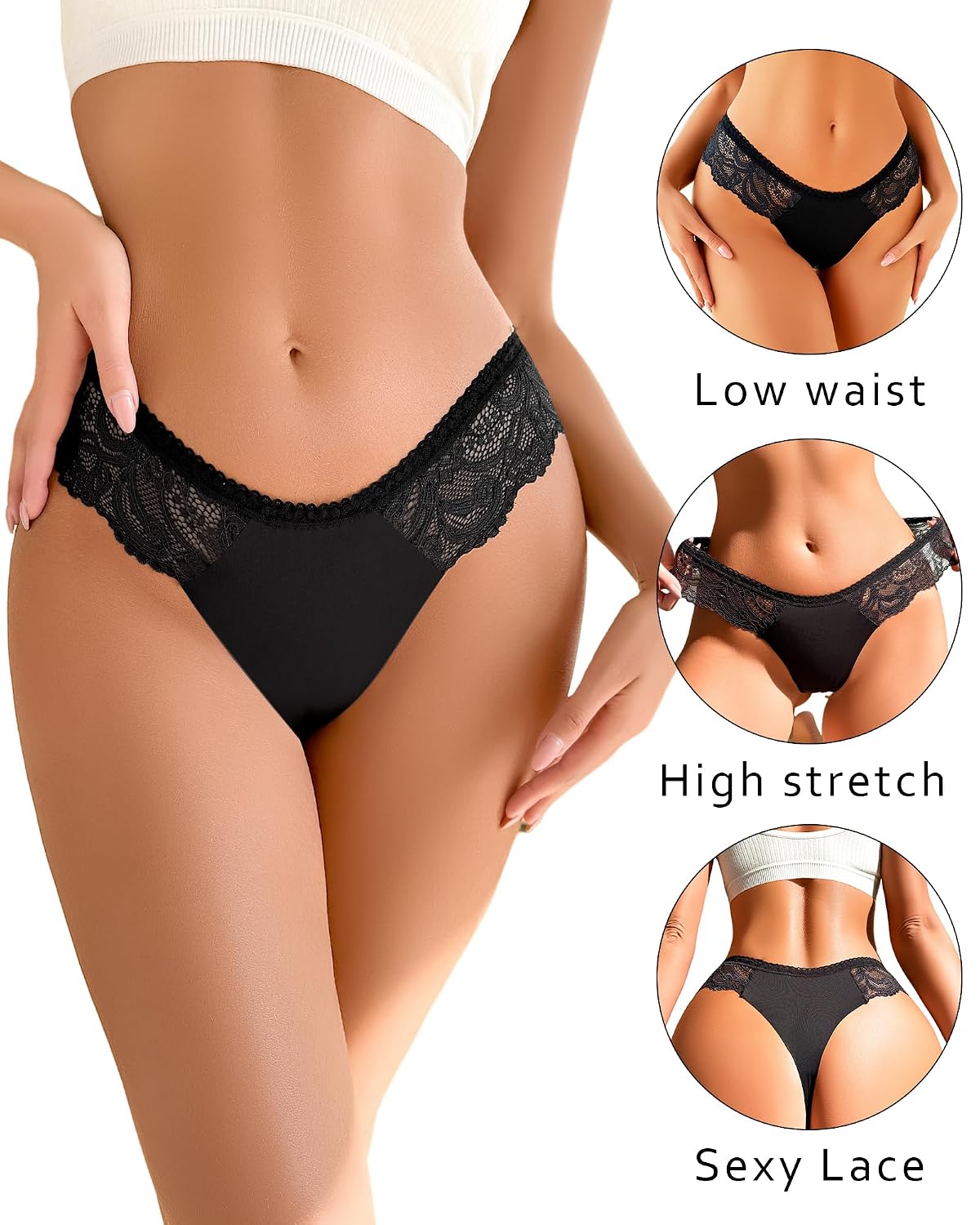 ALL OF SHE Seamless Thong 6-Pack — image 3