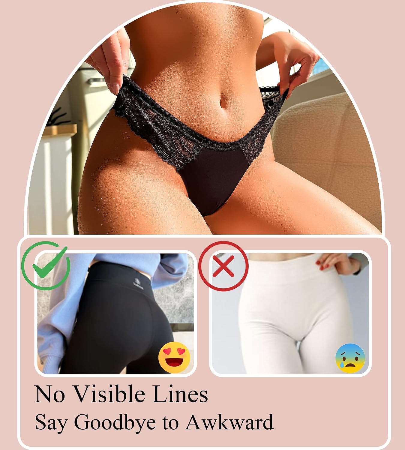 ALL OF SHE Seamless Thong 6-Pack — image 5