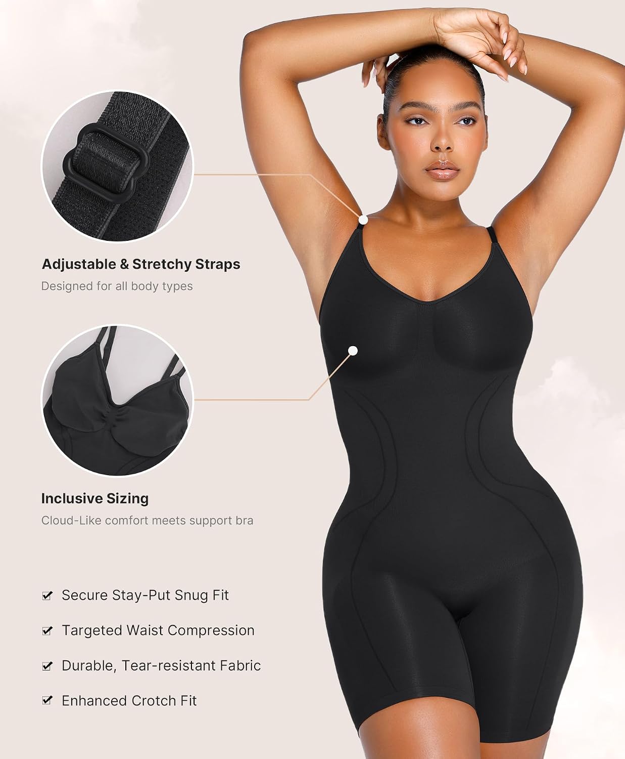 SHAPELLX Seamless Tummy Control Bodysuit — image 4