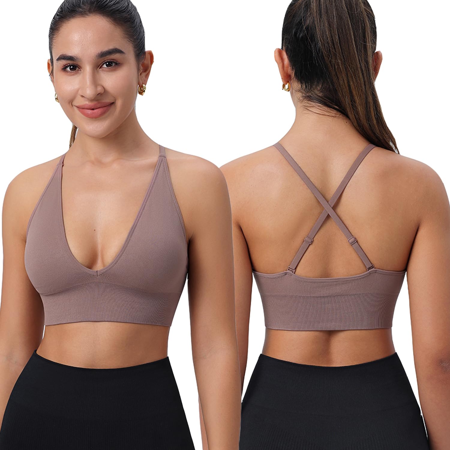 Evercute padded bralette, cup and band detail