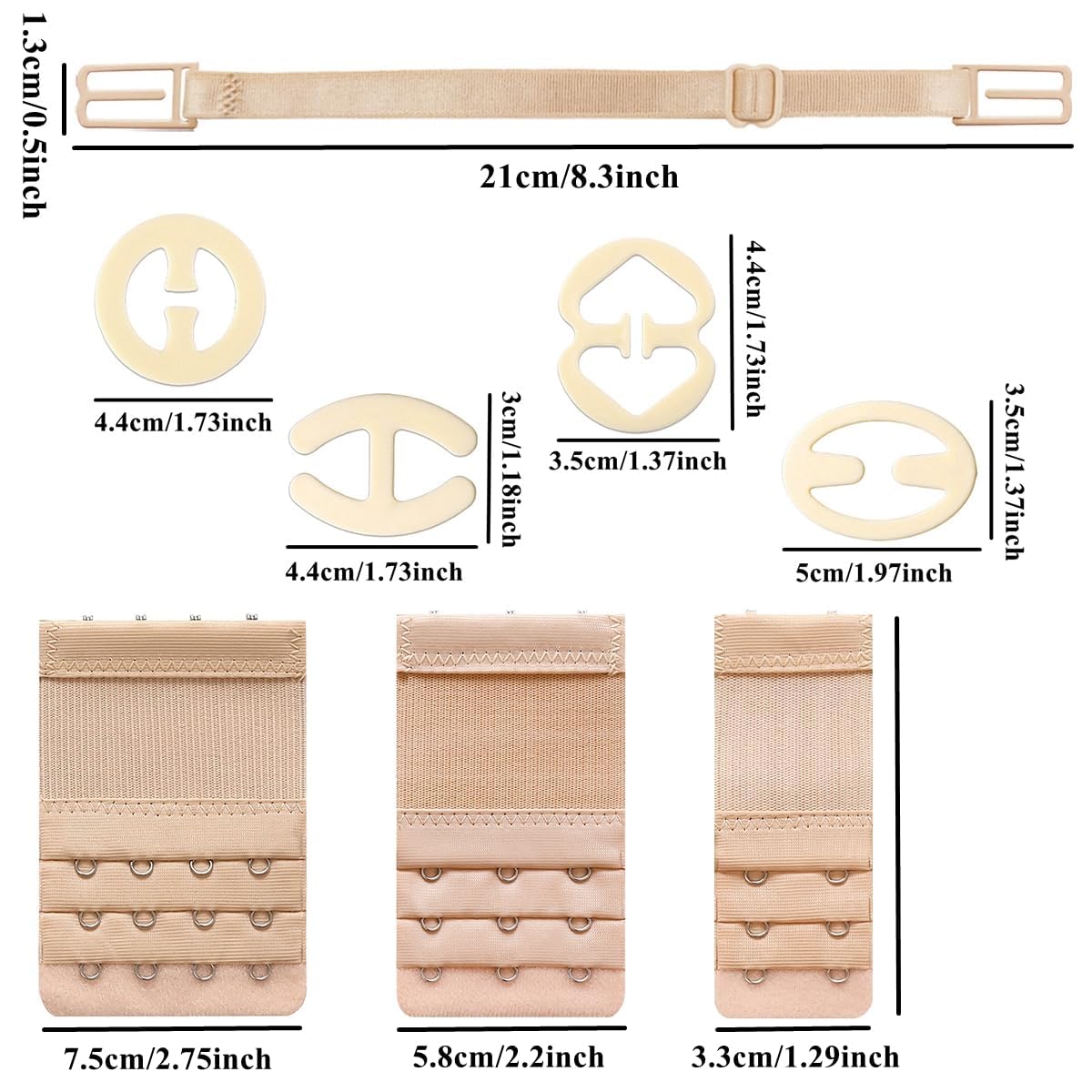 Bulrash Bra Strap Clips and Extenders Set — image 4