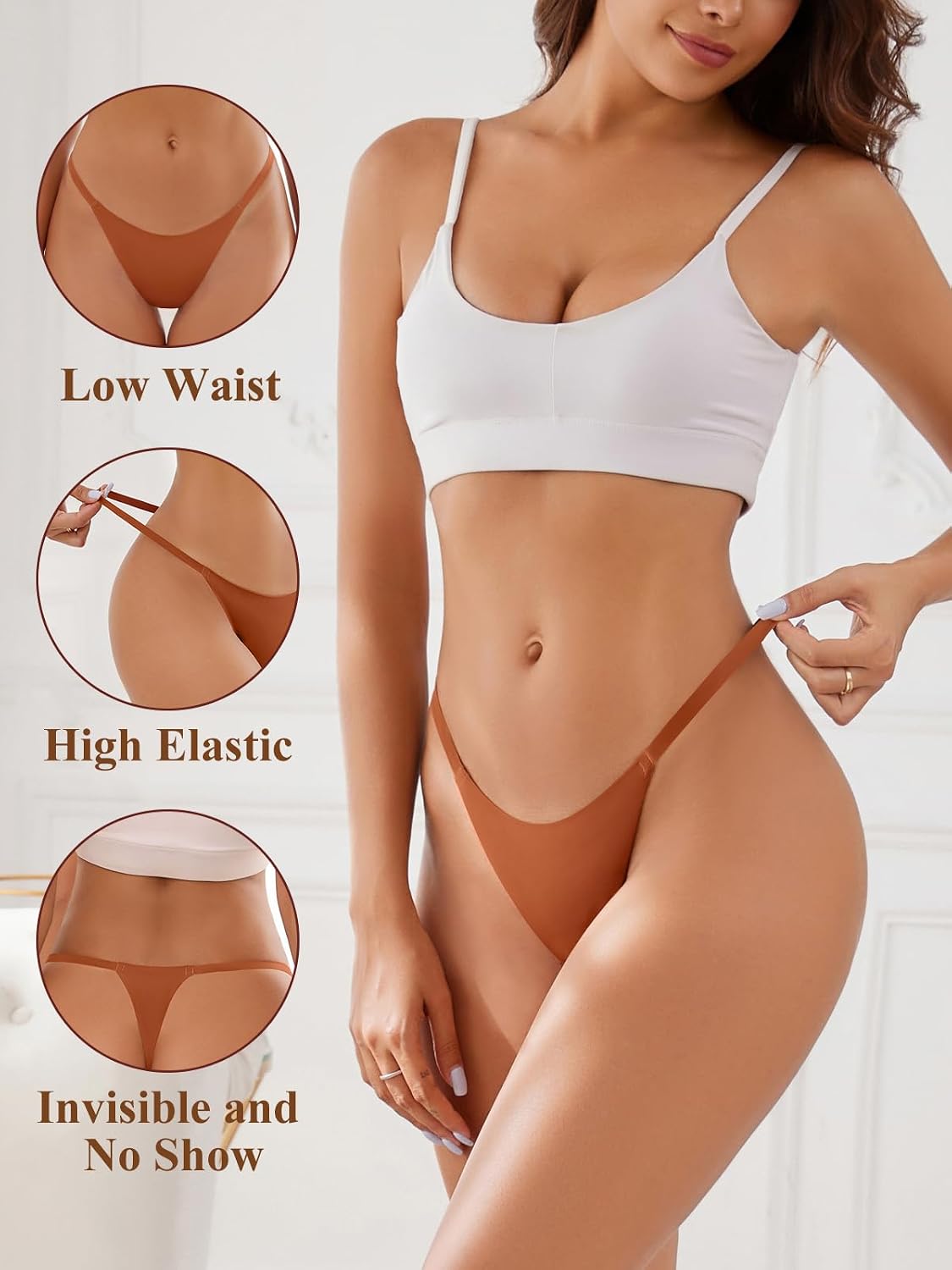 linccure Seamless G-String Thongs 8 Pack — image 3