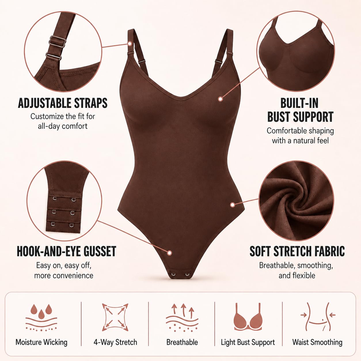 Glamhug Seamless Tummy Control Bodysuit — image 6
