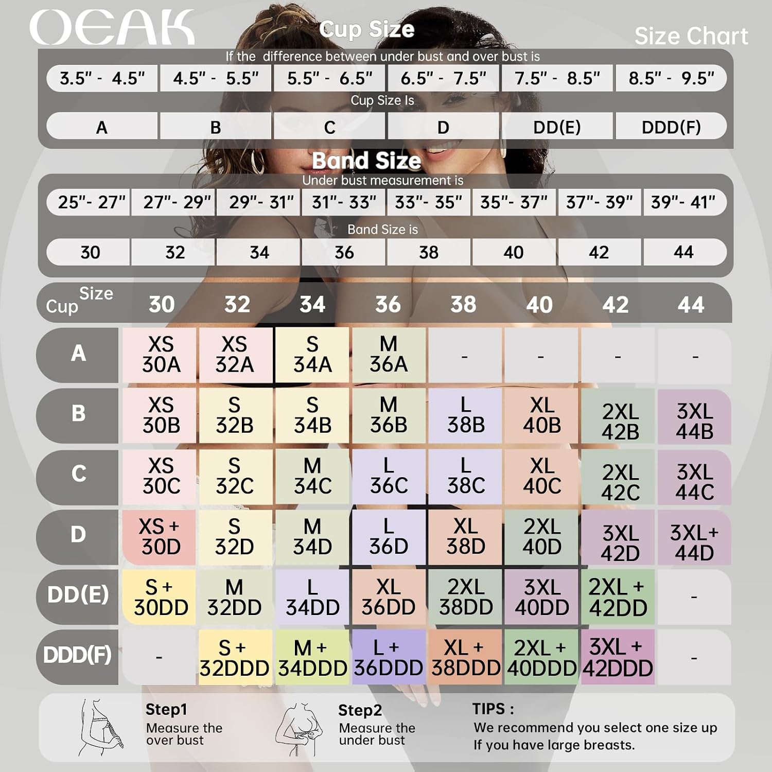 OEAK Women's Jelly Wireless Push Up Bralette — image 6