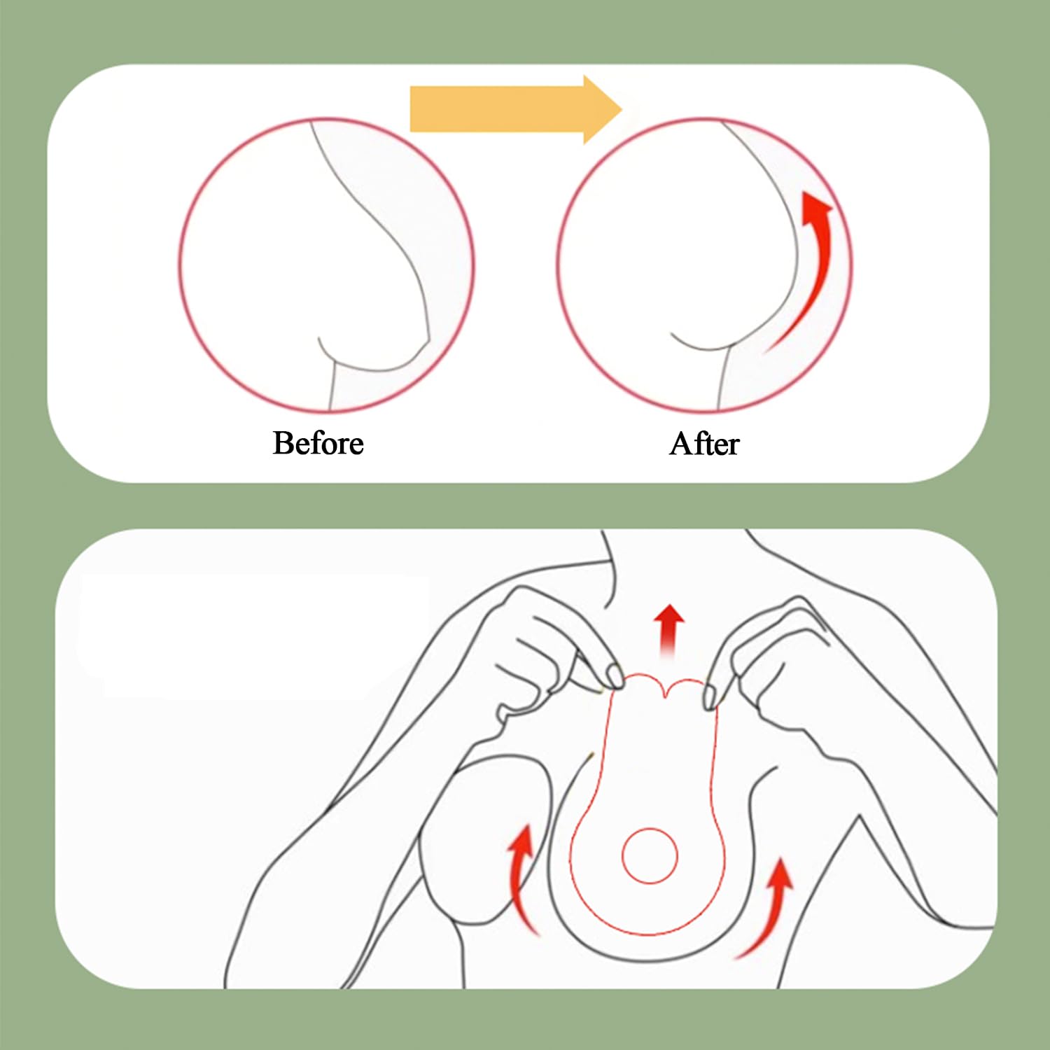 YUNEEHA Disposable Pasties Nipple Covers with Lift — image 4