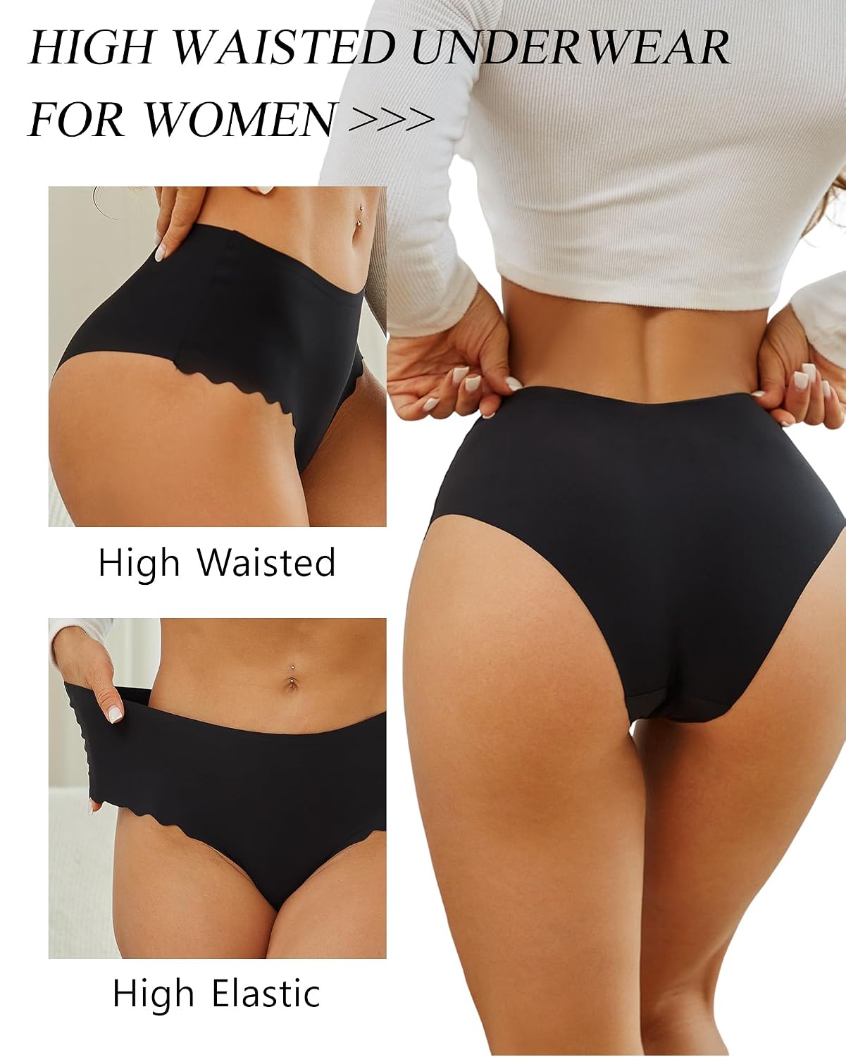 Sth Big High Waisted Seamless Panties 6-Pack — image 4