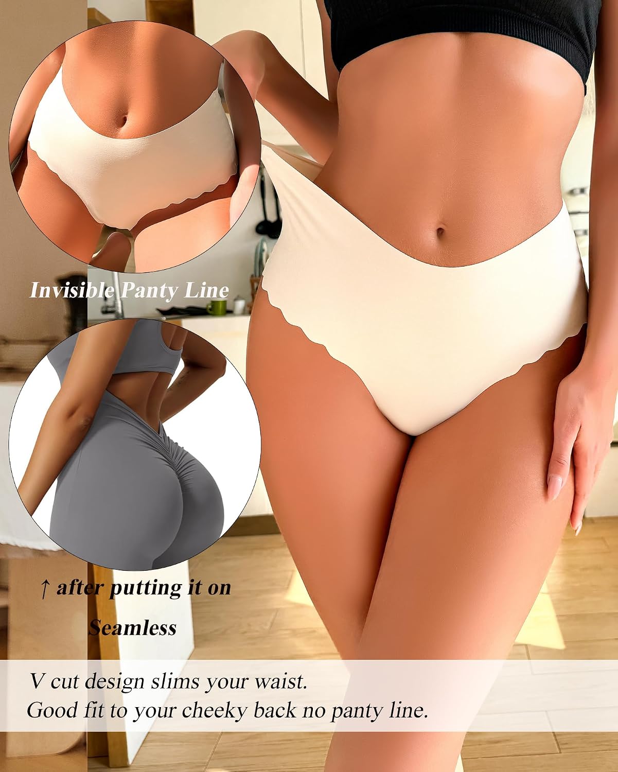 Sth Big High Waisted Seamless Panties 6 Pack — image 2