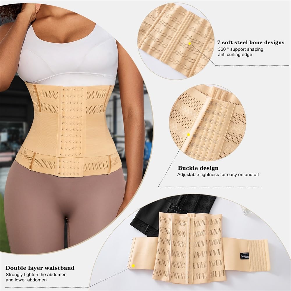 MISTHIN Women's Steel Bone Waist Cincher Shapewear — image 2