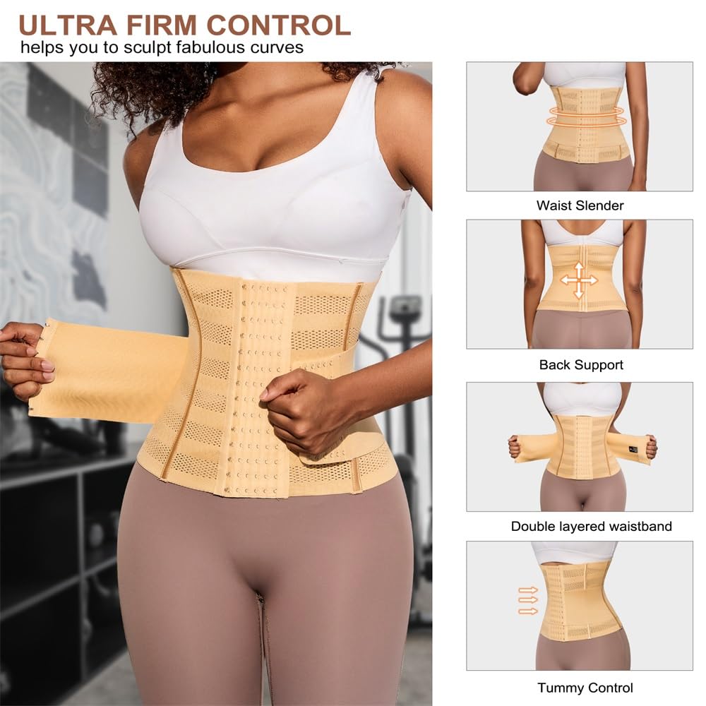 MISTHIN Women's Steel Bone Waist Cincher Shapewear — image 4