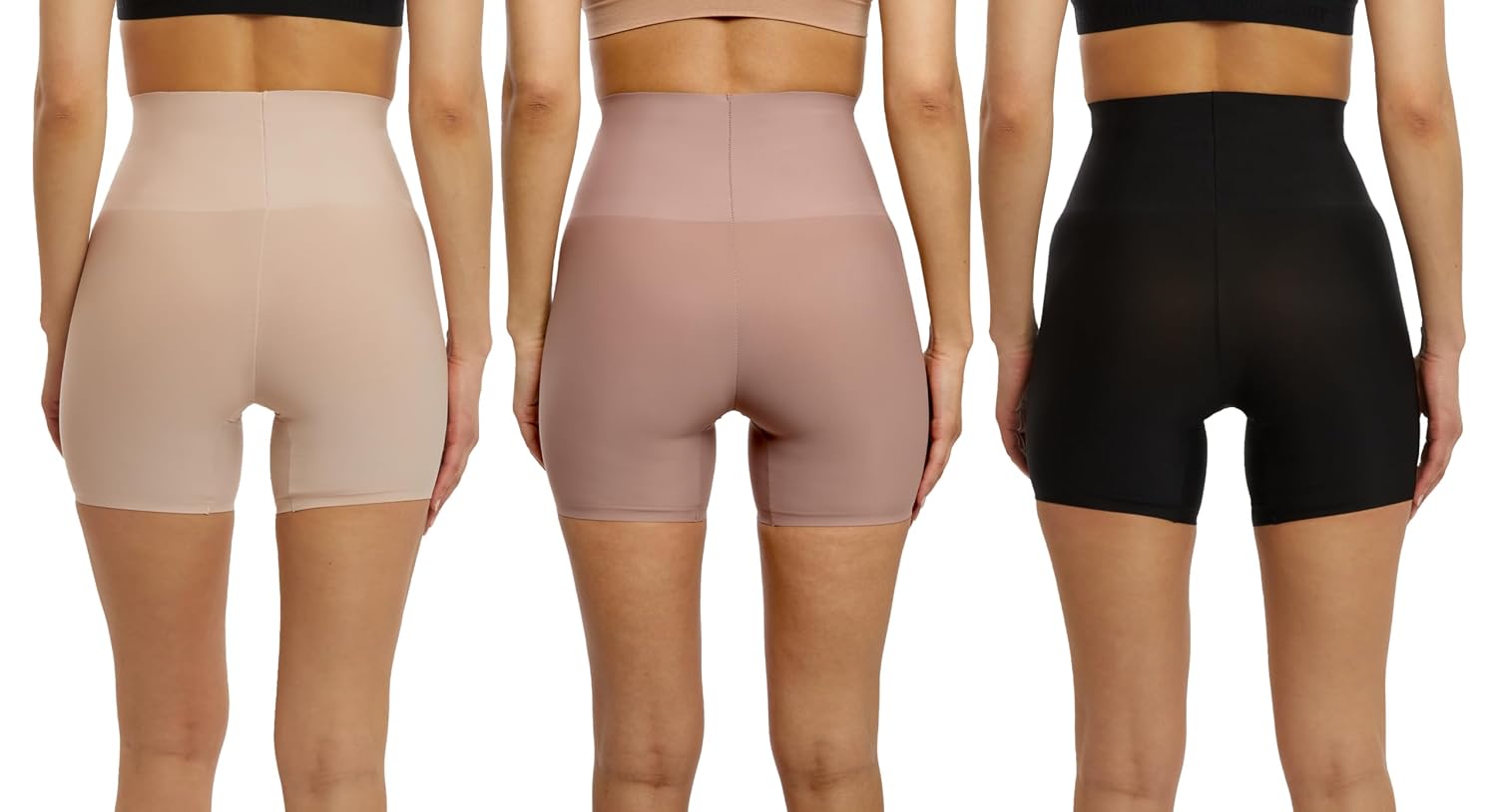 Skinnygirl High Waist Shapewear Shorts 3-Pack — image 5
