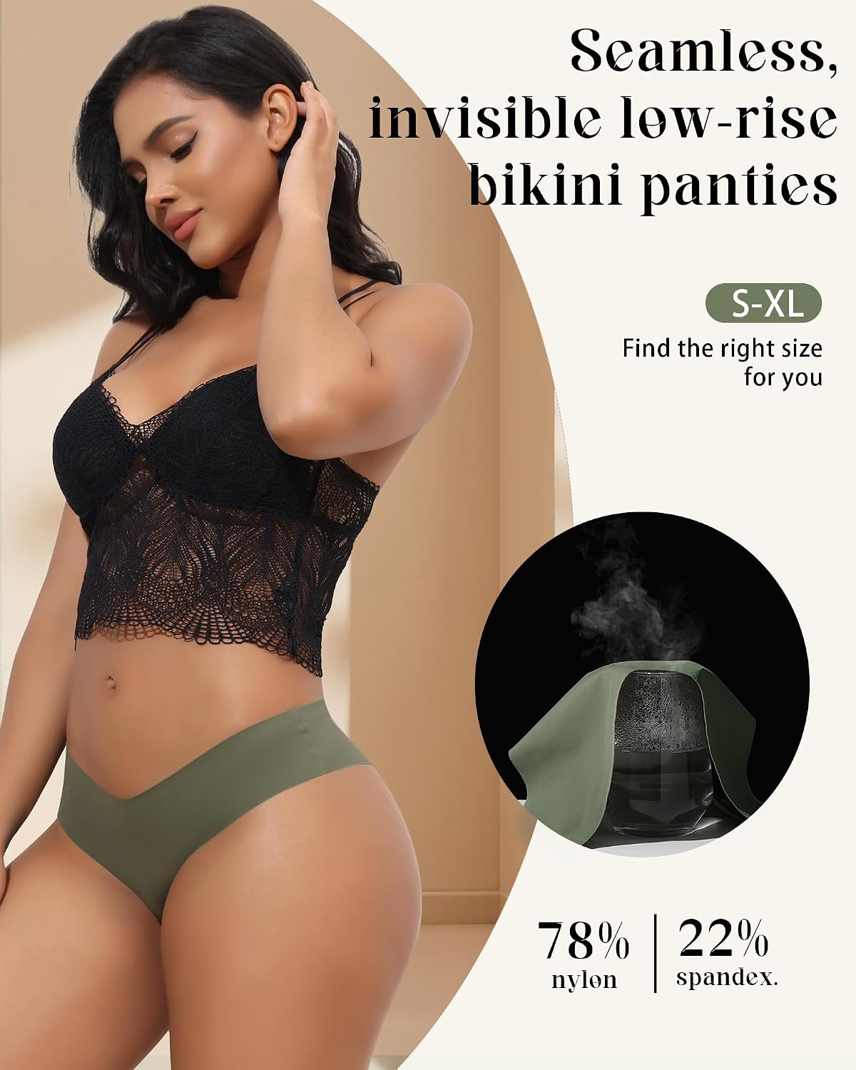 LEVAO Seamless Cheeky Bikini Panties for Women — image 3