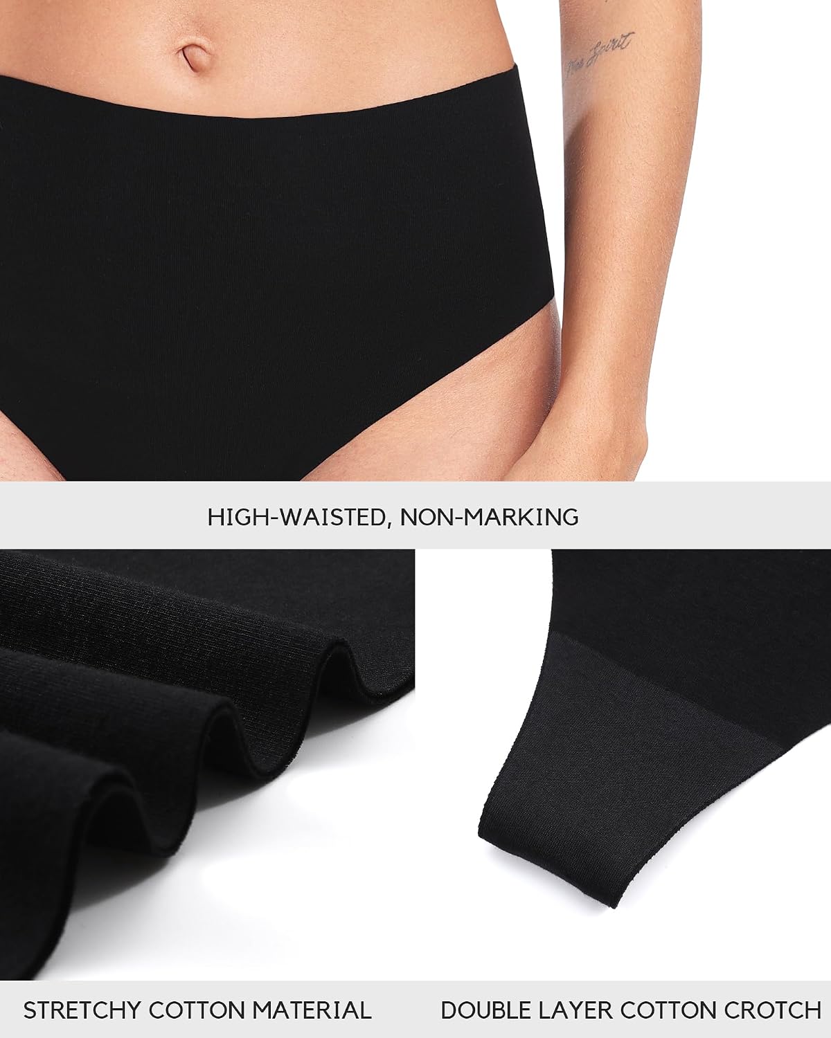 AYMEFF High Waisted Cotton Thong 6-Pack — image 4
