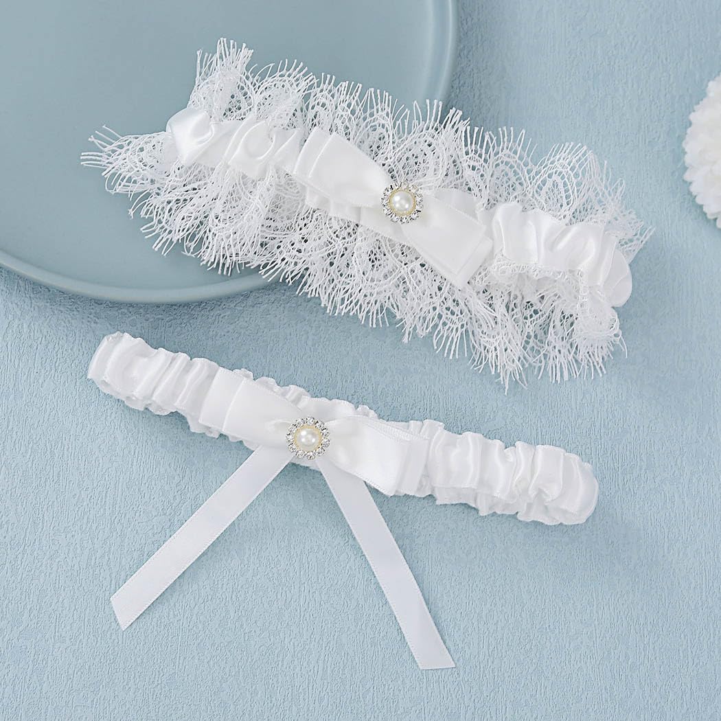 EVAZEN Bridal Lace Garter Set for Wedding — image 2
