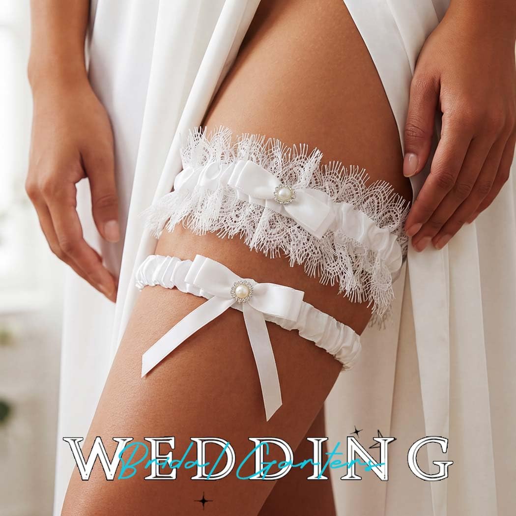 EVAZEN Bridal Lace Garter Set for Wedding — image 3