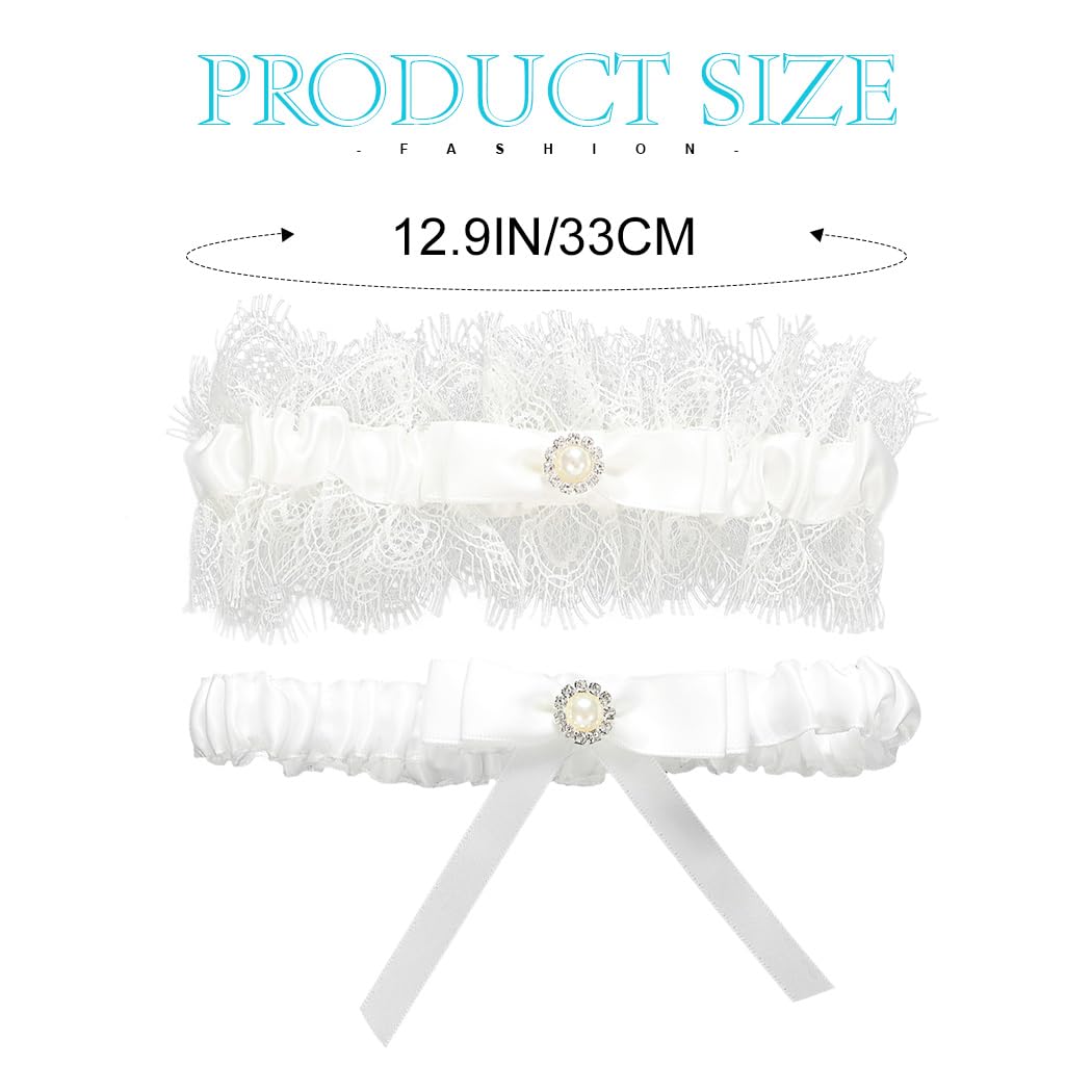 EVAZEN Bridal Lace Garter Set for Wedding — image 4