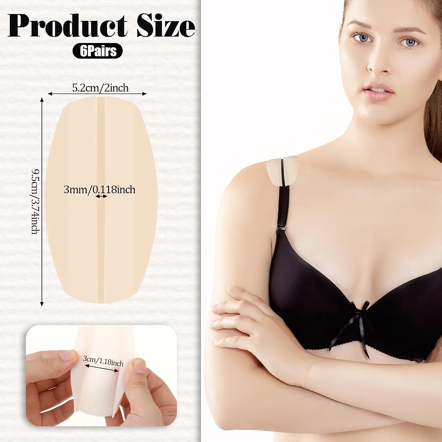 Hariendny Silicone Bra Strap Cushions — image 3