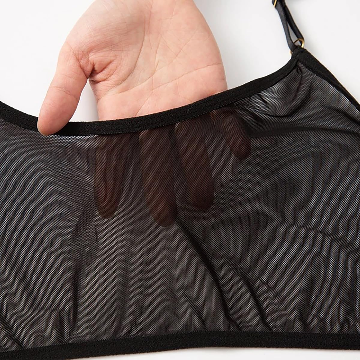 NewBull Mesh Sheer Lingerie Set with Garters — image 6