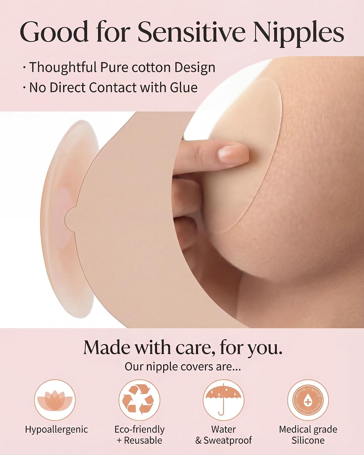 ENBAB Seamless No-Show Nipple Covers — image 2