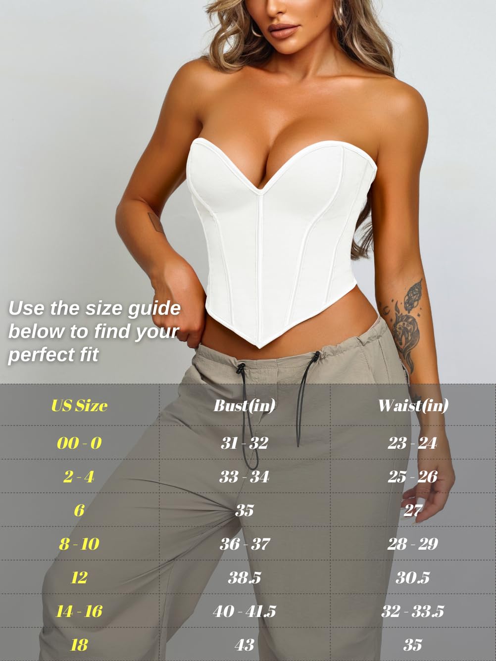 ChiaoLezhee Heart Strapless Corset Crop Top — image 6