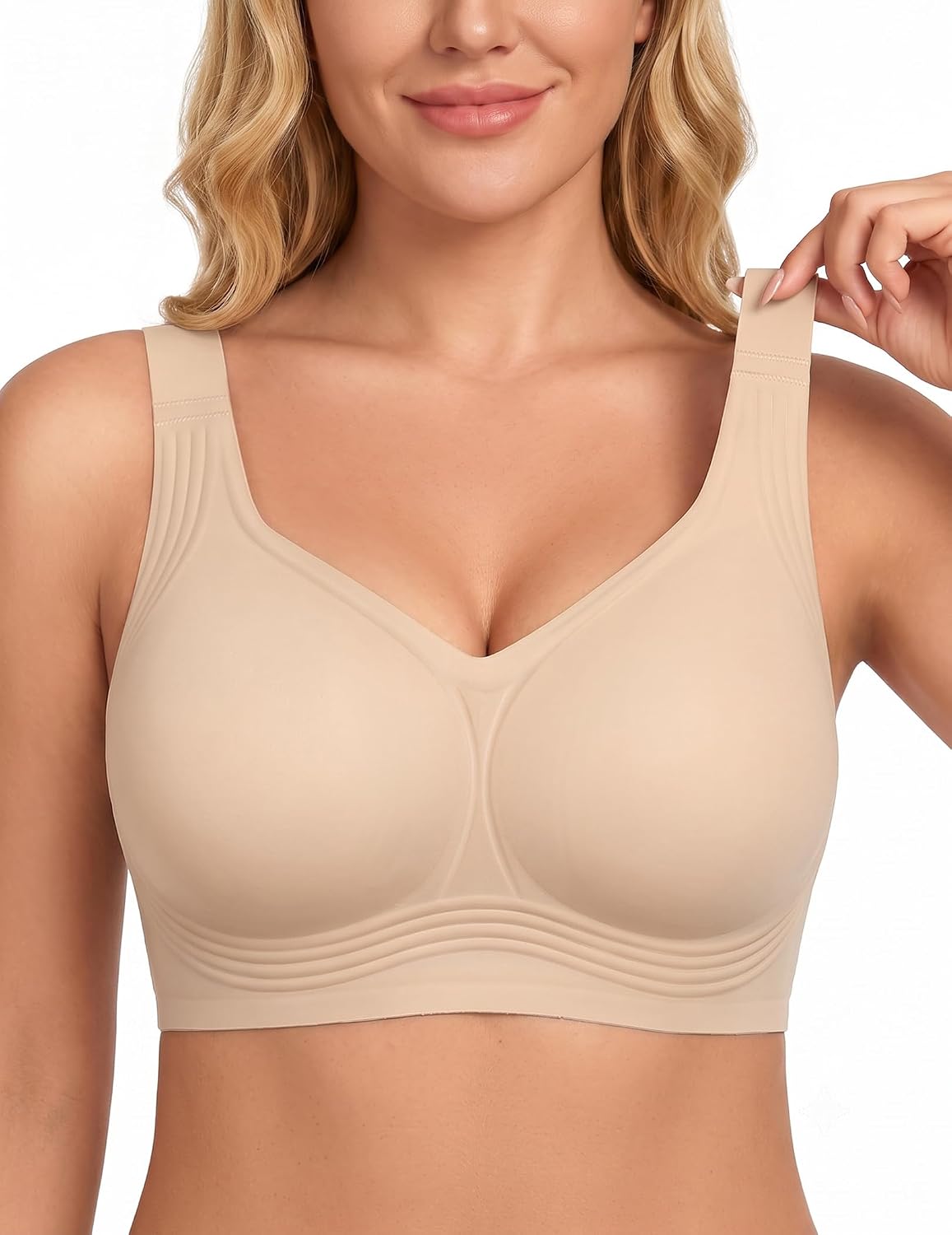 PoseFree Women's Jelly Wireless Full Coverage Bra