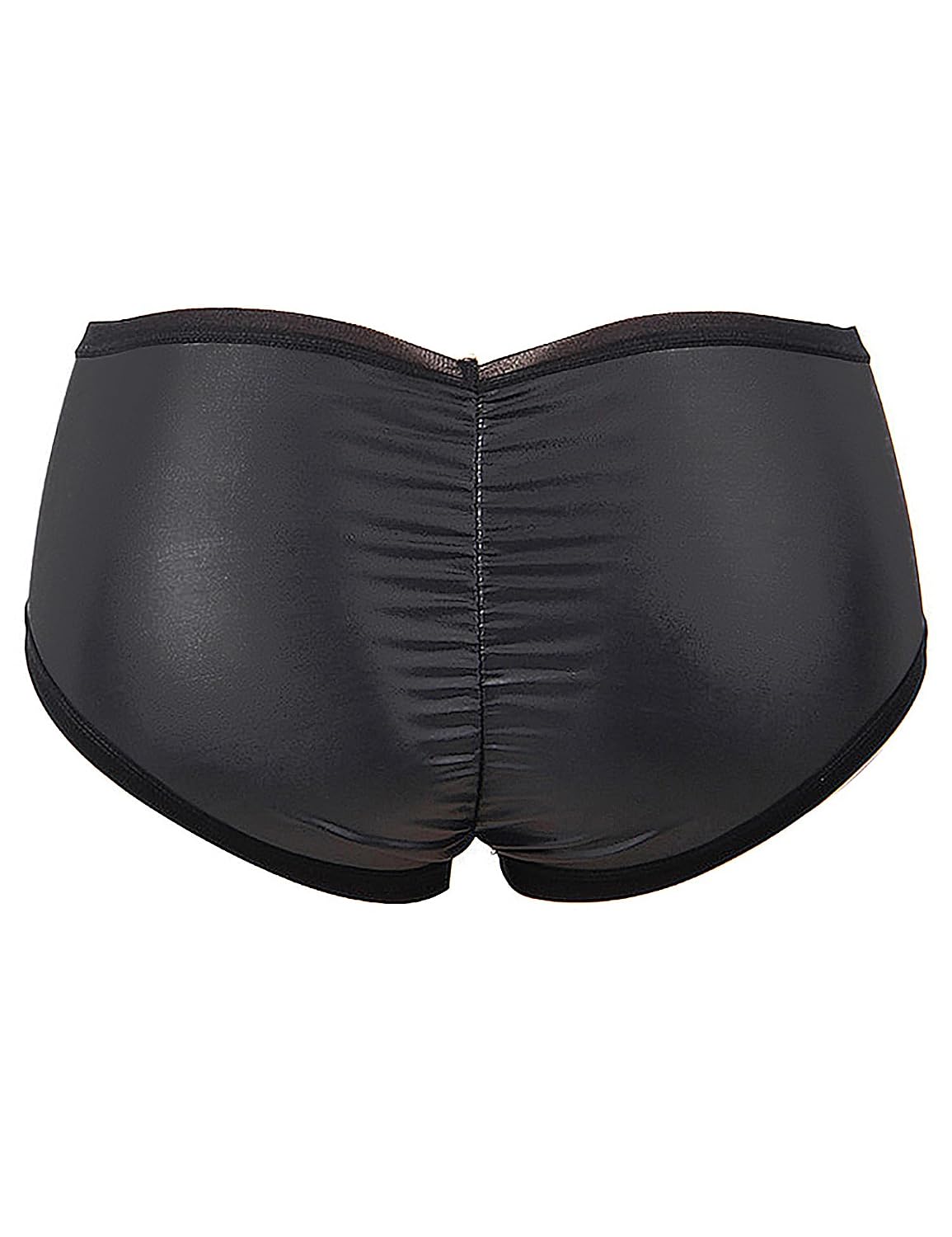 ohyeahlady Faux Leather Ruched Bikini Booty Shorts — image 7
